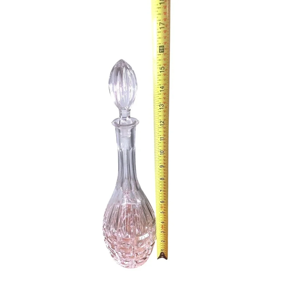⁠Vintage Lausitzer Bleikristall Lead Crystal Wine Decanter GDR Cut Glass 15